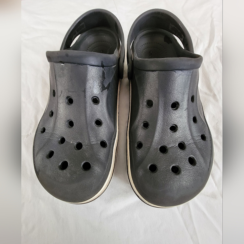 Crocs clogs, boys size J2/Y2, Black.